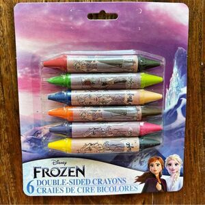 Disney Frozen Double-Sided Crayons - Vibrant Colors 6 Pack